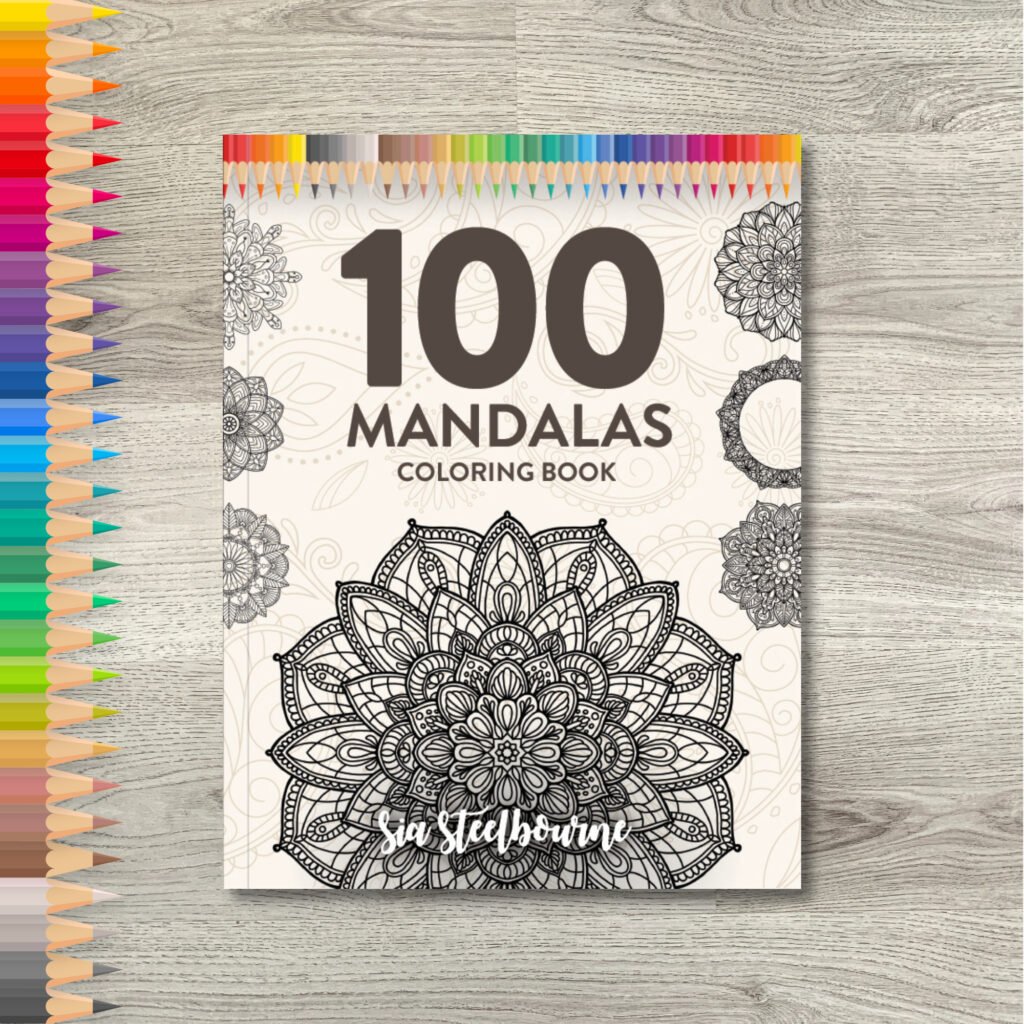100 Mandalas Coloring Book | Sia Pretty Printables