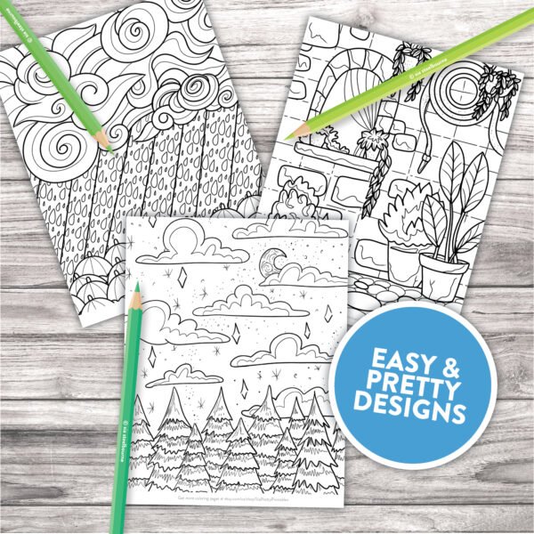 Scenic Landscapes Printable Adult Coloring Pages - Image 2