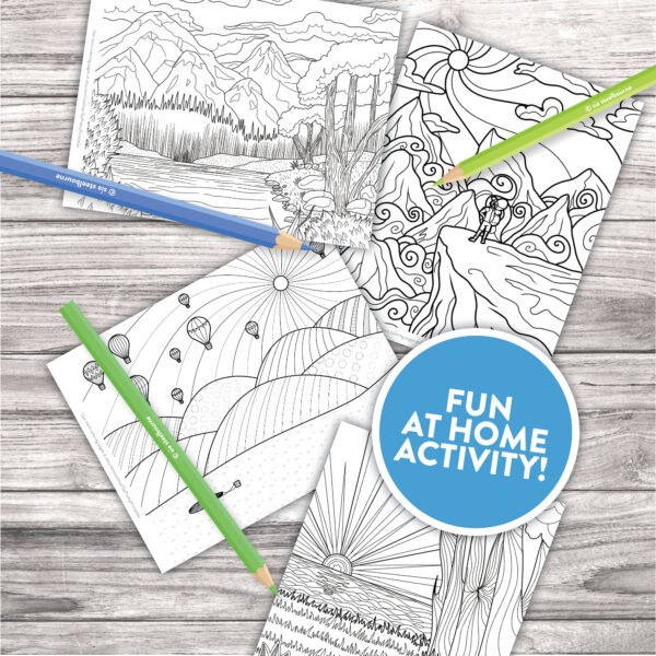 Scenic Landscapes Printable Adult Coloring Pages - Image 5