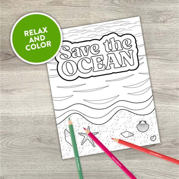Environmental Adult Coloring Pages | Printable Phrases Lettering Coloring Pages for Earth Day - Image 6